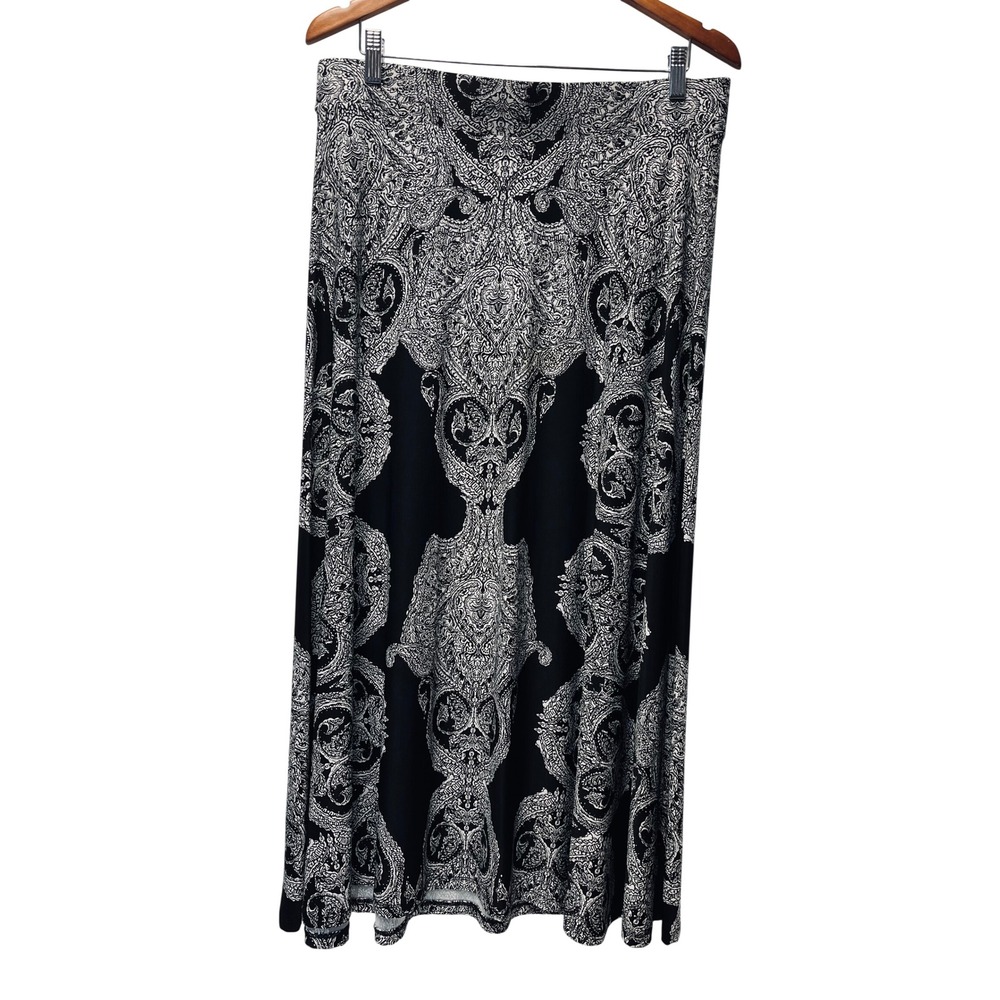INC International Concepts Maxi Skirt XL Boho Whimsigoth Festival Flowy Travel